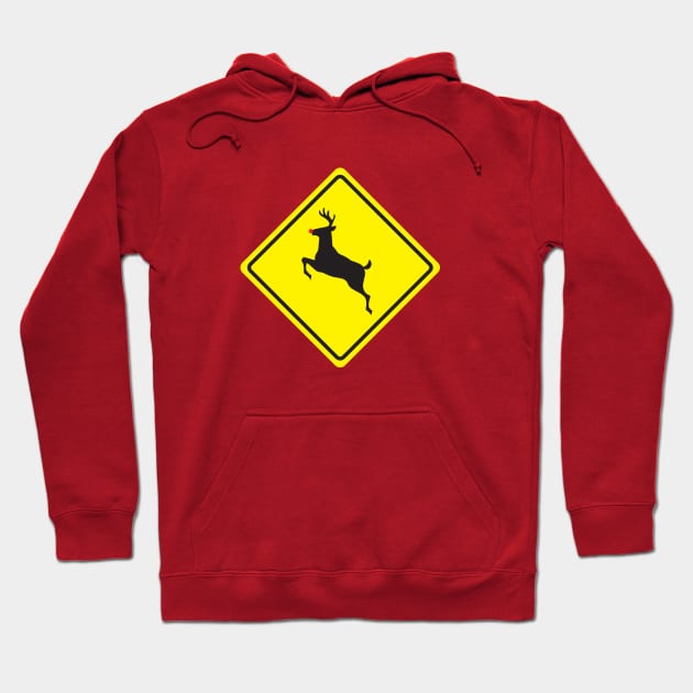 Rudolph Crossing Hoodie by KatieBuggDesigns